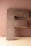 Vintage Metal Letter F